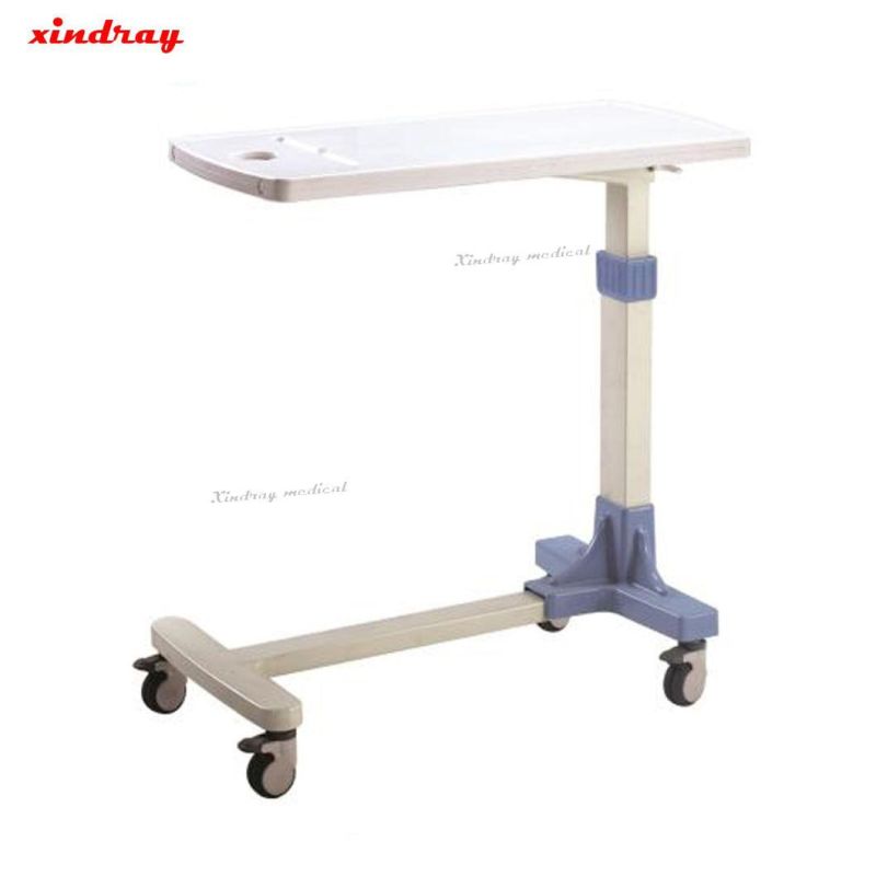 Hospital Furniture Medical Folding Movable Over Patient Bed Table