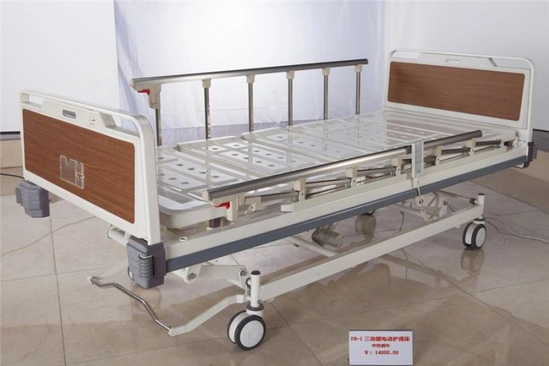 Hospital Furniture Medical Electric Three Function ICU Nursing Patient Bed