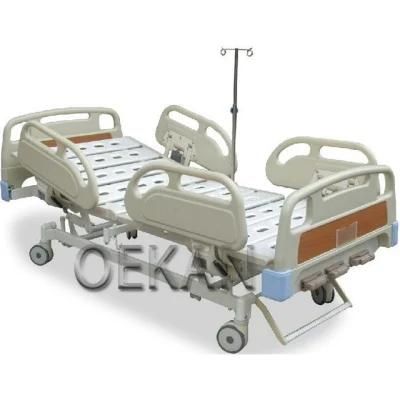 Hospital Multifunction ICU Electric Adjustable Bed Medical Three Functions ABS Nursing Bed