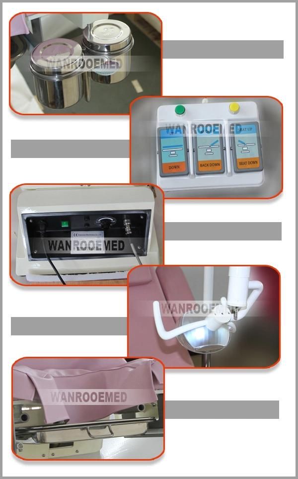 Electric-Hydraulic Gynecology Chair with Shadowless Operating Light