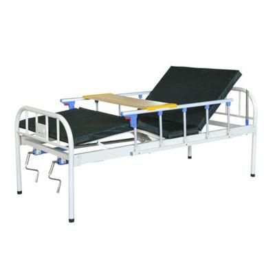 Hospital Furniture 2 Crank Manual Hospital Bed for Patient Clinic
