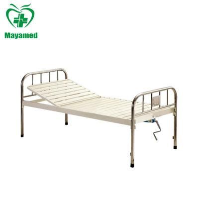 My-R011A Single Manual Crank Care Bed (s. s headboard)