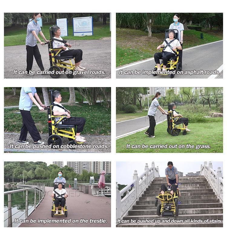 Ea-6fpn PRO Emergency Adjustable Stair Climbing Wheelchair Evacuation Chair Stretcher