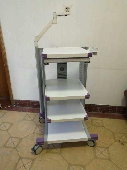 Hospital Furniture Mobile Working Station Endoscope Trolley Cart Endoscopic Cart