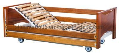 Factory High-Quality 3 Function Wood Nursing Care Patient Bed Home Furniture