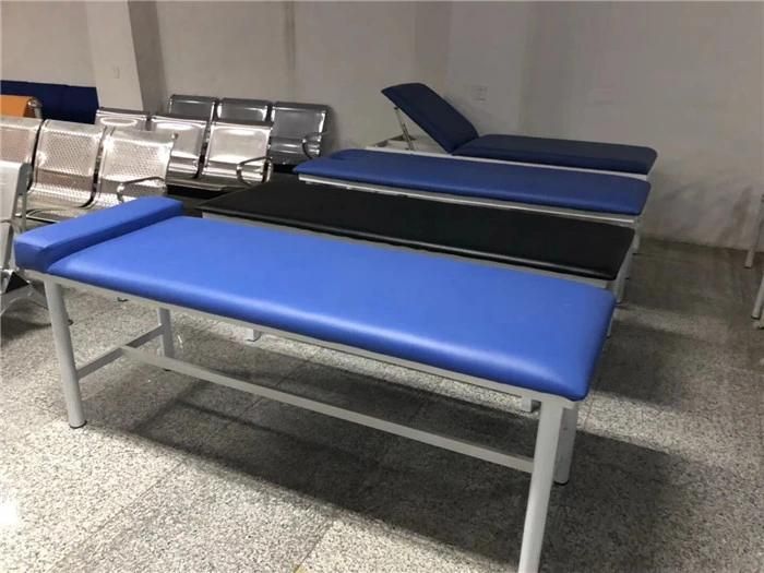 Powder-Coated Steel White Frame Medical Portable Medical Treatment Table