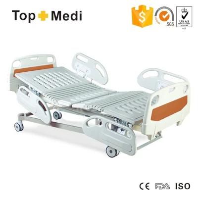 Topmedi Cheap Price Five-Function Electric Inclinable Hospital Bed (FDA SGS BV ISO)