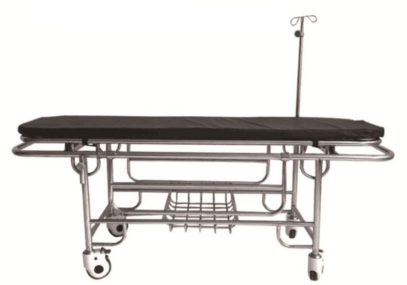 Emergency Patient Stretcher First Aid Stretcher Stainless Steel Hospital Laundry Trolley