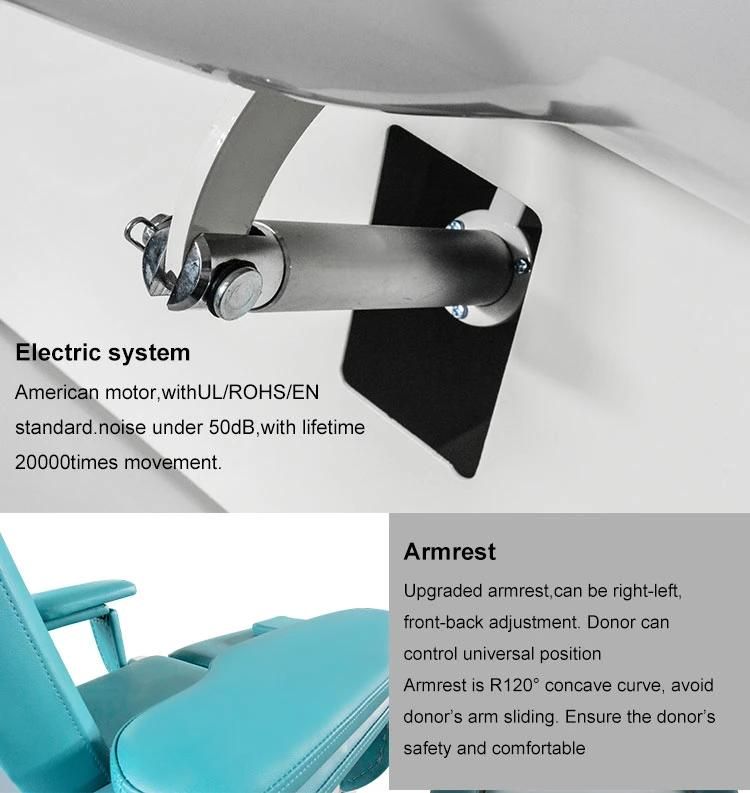 Hospital Multi-Function Adjustable Medical Electric Dialysis Chair with CE&FDA