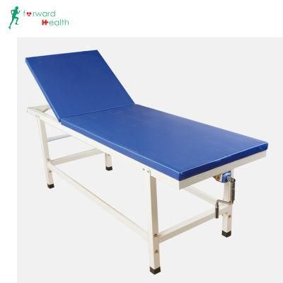 D04 Stainless Steel Examination Bed with Leather Cover Mattress