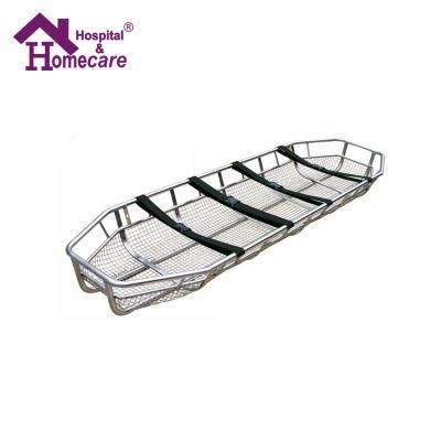 Hospital Use 212 * 67 * 25cm Stainless Steel Type Basket Stretcher