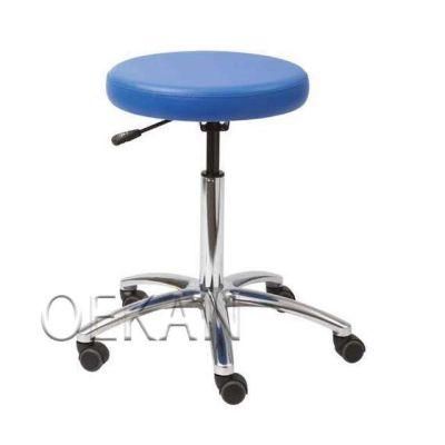 Modern Hospital Height Adjustable Laboratory Stool with Wheels