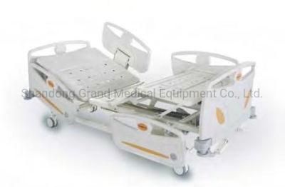 Back and Foot Section Adjustable Hospital Product Automatic Manual Medical Nursing Bed with Double Manual Crank