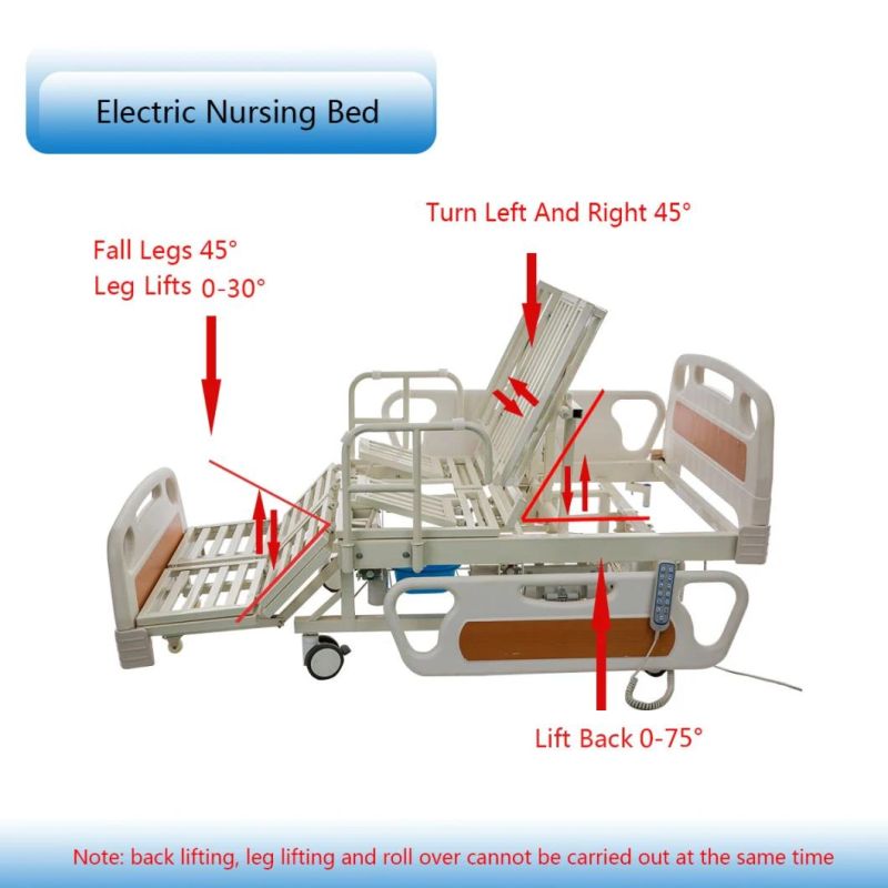 Medical Furniture Electric Hospital Bed for Sick Nursing Care Dh-03A