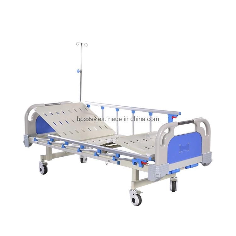 Hospital Bed House and Nursing Use Metal Mobile Patient Hospital Bed