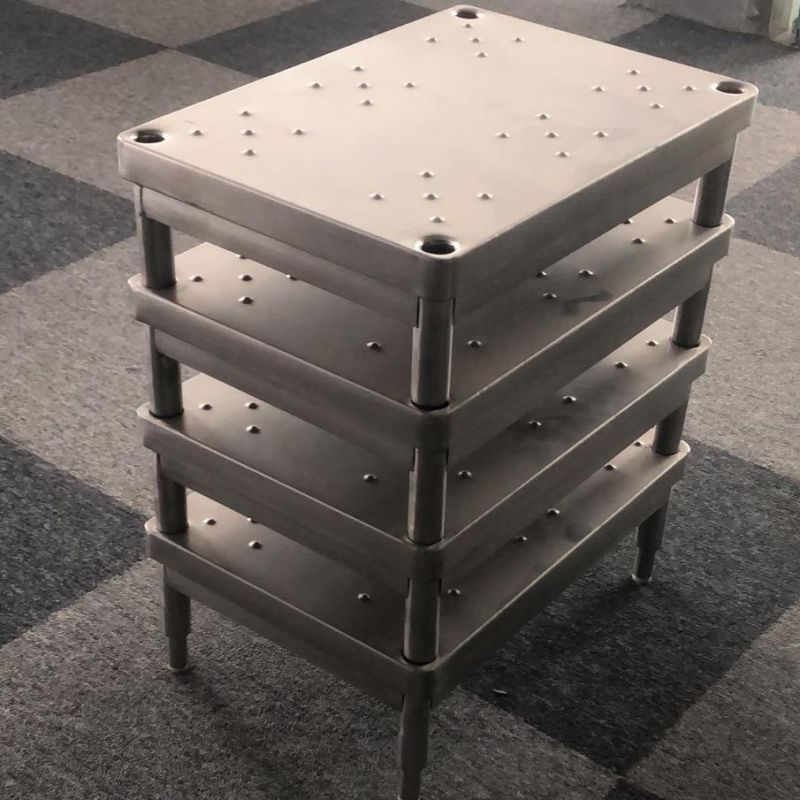 HS5610 Stainless Steel Stackable Clinical Anti Slip Surgical One Single Foot Step Stool for Patients