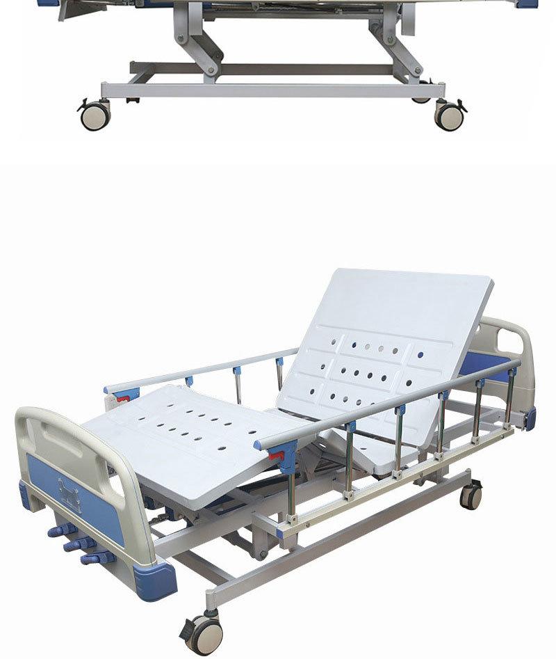 Factory Wholesale with CE Approved ABS Manual Three-Function Nursing Bed Elderly Patient Hospital Bed