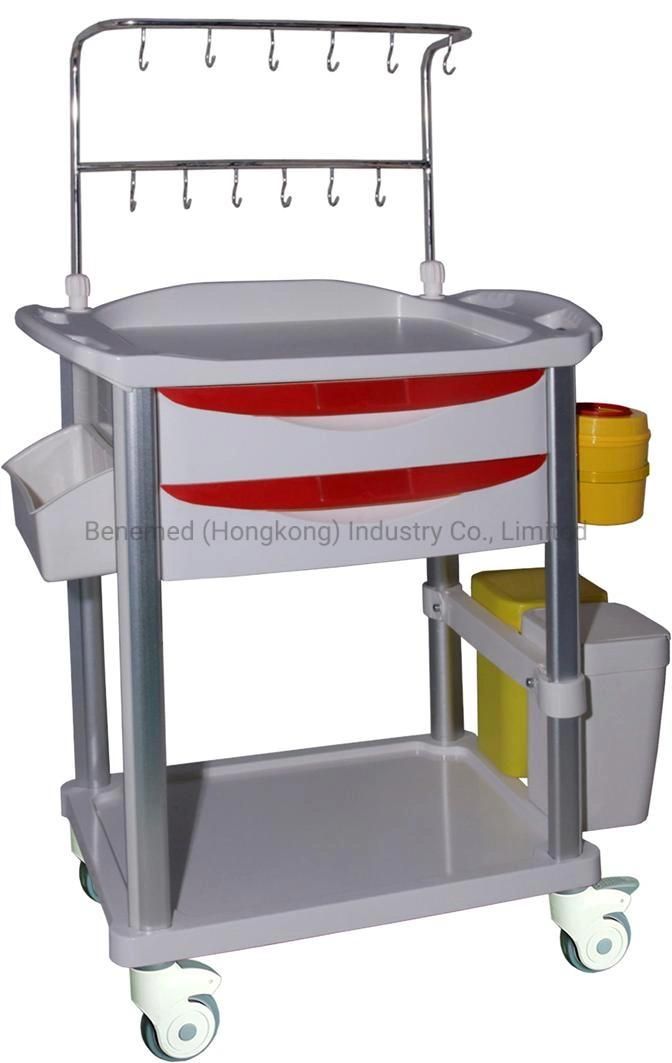 ABS Multi-Functional Hospital Treatment Infusion Trolley Transfusion Trolley