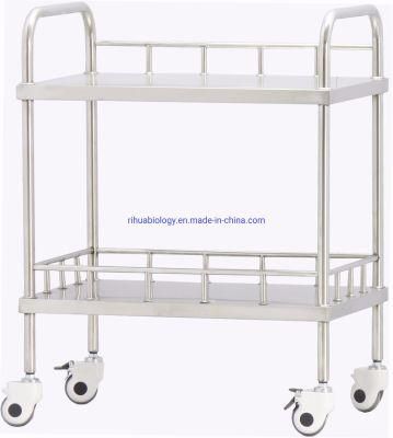 High Quality Hospital Tubular Stainless Steel Instrument Trolley Multi-Functional