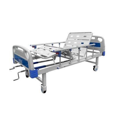 Manual 2 Rank 2 Handle 2 Function Hospital Bed Medical Bed