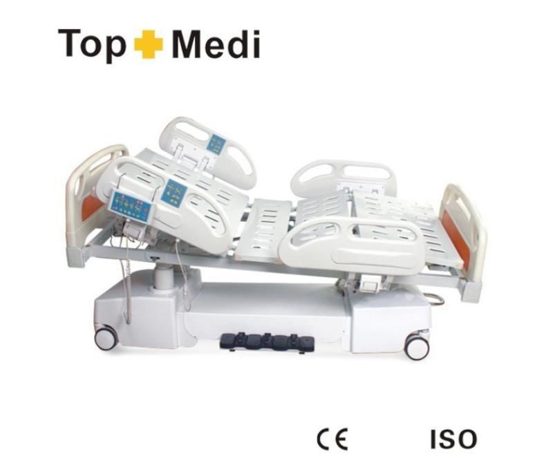 Topmedi Steel Frame 7 Functions ICU Power Electric Hospital Bed