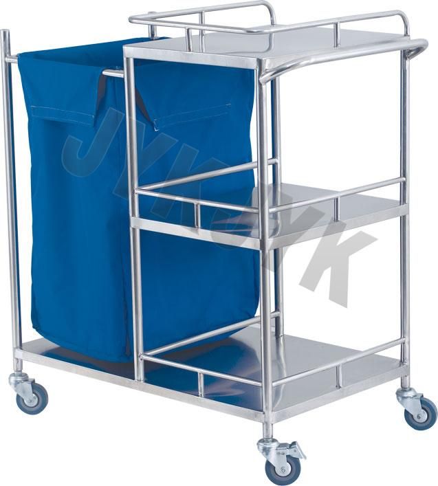 Stainless Steel Trolley for Dirty Clothes