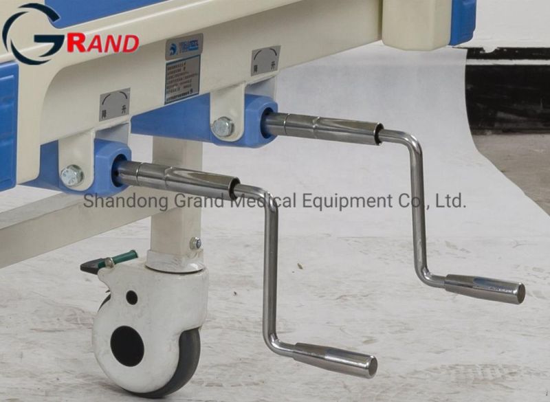 Manual Adjustable Hospital and Medical Patient Nursing Bed for Hospital Furniture Medical Equipment