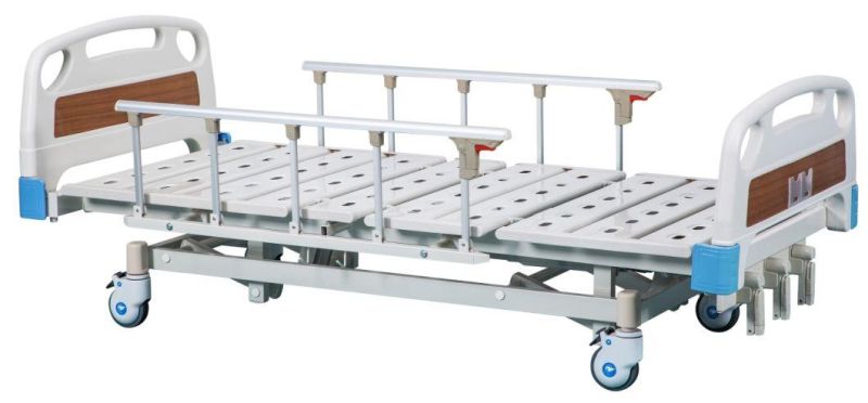 Medical Furniture Three Function Patient 3 Cranks Manual Hospital Bed Medical Equipment