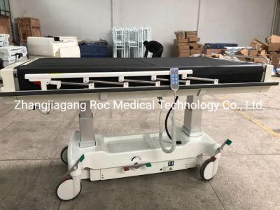 Hospital Height Adjustable Patient Transportation Stretcher Emergency Transfer Trolley