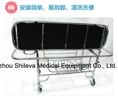 Stainless Steel Assist Lift Hospital Patient Transport Stretcher