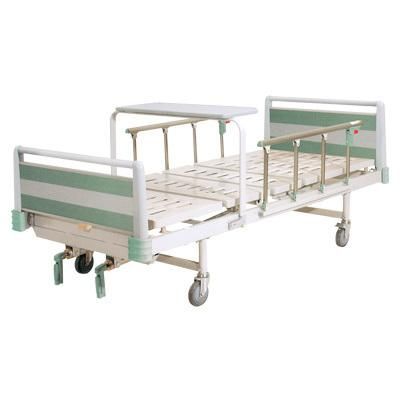 (MS-M410B) Two Cranks Hospital ICU Adjustable Bed Medical Folding Bed