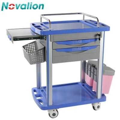 Hospital ABS Medical Crash Cart Treatment Trolley