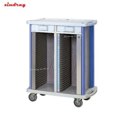 Hospital Medical ABS Stainless Steel Carts Mobile Patient Record Trolley
