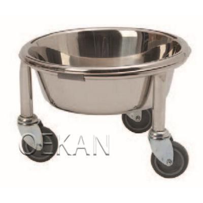 Oekan Hospital Furniture Medical Stainless Steel Waste Storage Trolley