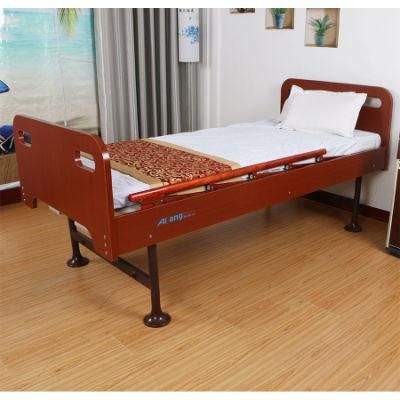 Manual Two Functions Household Nursing Bed with Two ABS Fold Hidden Cranks