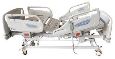 Mn-Eb005 Five-Function Hospital Equipment ICU Adjustable Electric Hospital Bed with IV Pole