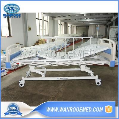 Bam309 3 Crank Hospital ABS Manual Foldable Clinic Sick Patient Therapy Care Bed