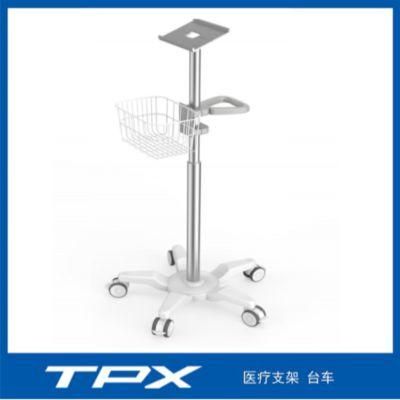 High-End Custom Hospital Patient Monitor Medical Trolley Cart with Casters