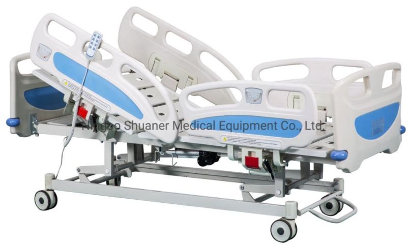Hospital Furniture Medical Equipments 5 Functions Electric Hospital Bed ICU Bed