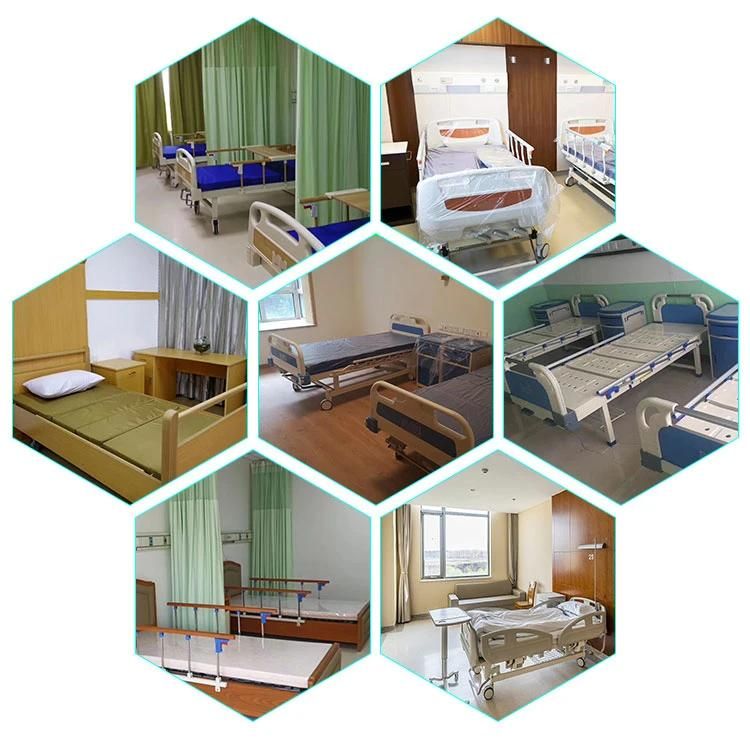 China Suppliers Deluxe Manual Double 2 Crank Medical Hospital Bed