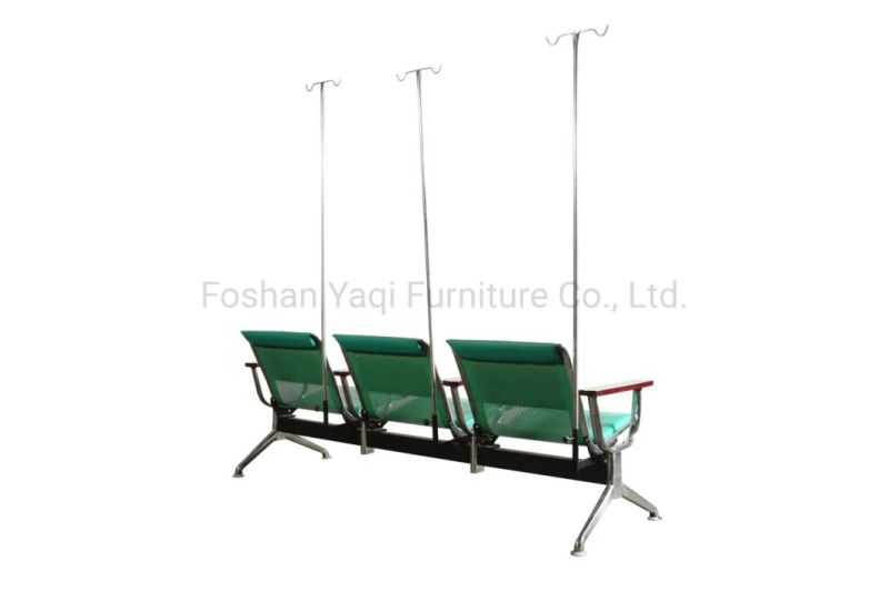 Hospital Waiting Chair with Medicine IV Pole (YA-J128)