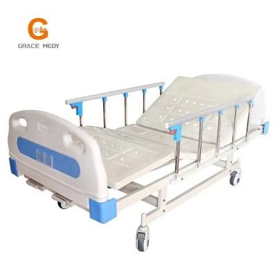 ABS Manual Two Crank Two Functions Medical Bed High Quality