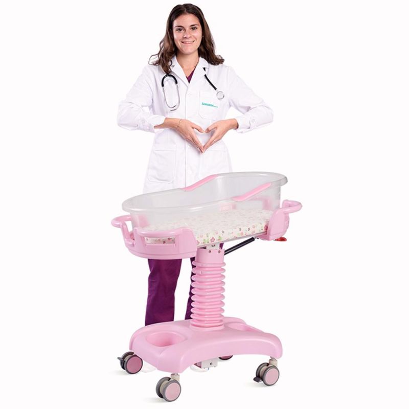 ABS Multifunction Adjustable Newborn Medical Hospital Baby Bed