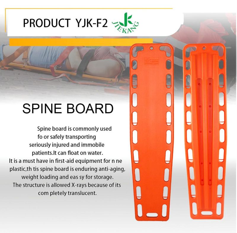 Hot Selling Floating Water Rescue Spine Board Stretcher with Straps