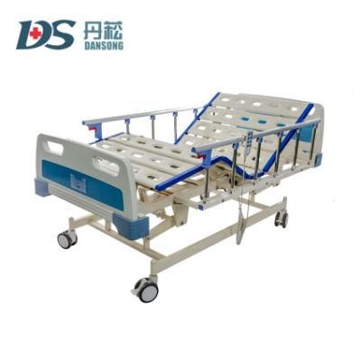 Hospital Use 3-Function Electric Patient Bed with Bedside Cabinet Optional