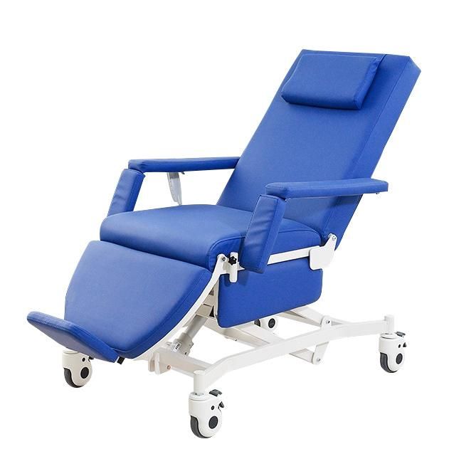 Electric Adjustable Hospital Medical Patient Blood Collection Donor Dialysis Chair