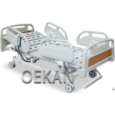 Hospital ABS Movable Emergency Patient Ward Bed Medical Electric Adjustable Nursing Bed