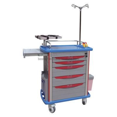 Emergency Cart, ABS Medical Emergency Trolley Cart