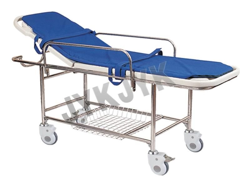 Stainless Steel Rise and Fall Stretcher Trolley