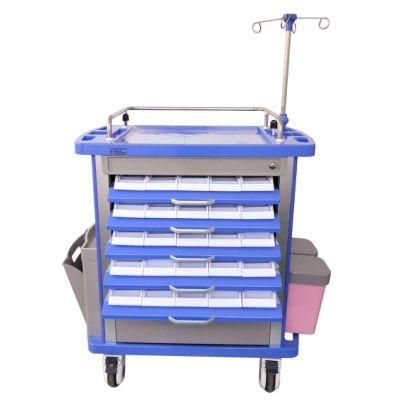 Best Selling Durable Safety Stainless Steel ABS Cart Medical Cart